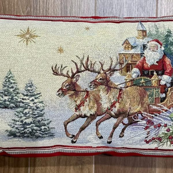 Cuscino Arredo Vingi Natale 40×70 Cm In Gobelin Fantasia Decorazione Natalizia Cuscino Arredo Vingi Natale 40×70 Cm In Gobelin Fantasia Decorazione Natalizia
