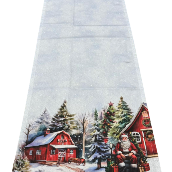 Runner Striscia Fantasia Natalizia Vingi In Cotone Decorazione Tavola 45×140 Cm Runner Striscia Fantasia Natalizia Vingi In Cotone Decorazione Tavola 45×140 Cm