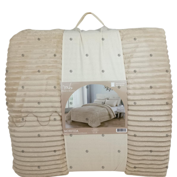 Trapunta Coperta Invernale In Caldo Coral Letto Matrimoniale In Tinta Unita