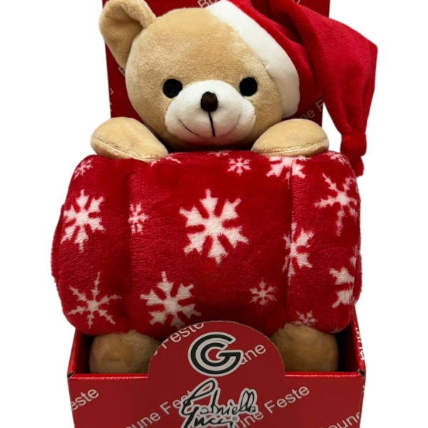 Pupazzo Con Plaid Natalizio Coperta Invernale In Coral Misura 70×90 cm Pupazzo Con Plaid Natalizio Coperta Invernale In Coral Misura 70×90 cm