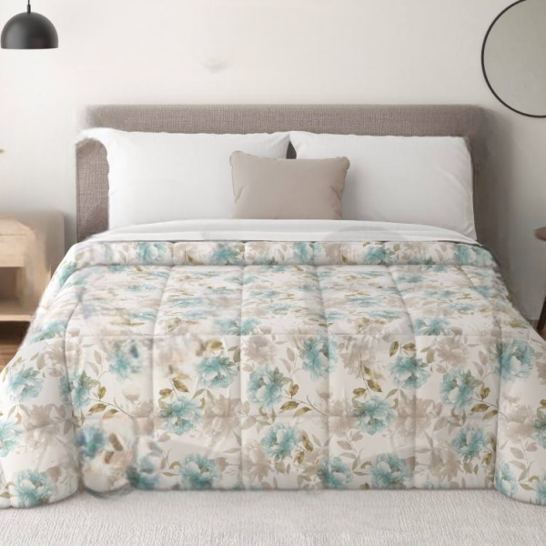 Trapunta Invernale Letto Matrimoniale Laura Blasi “Flora” In Microfibra