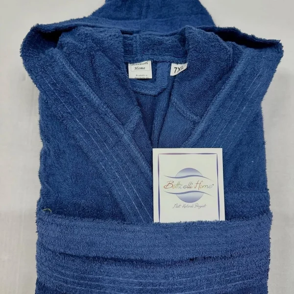 Accappatoio Calibrato In 100% Spugna Botticelli Home Con Cappuccio Over Size