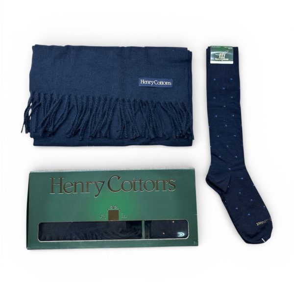 Scatola Regalo Henry Cotton’s Cappello + Calza Lunga in Caldo Cotone Uomo Scatola Regalo Henry Cotton’s Cappello + Calza Lunga in Caldo Cotone Uomo