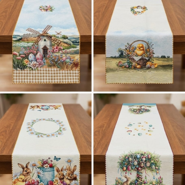 Runner Striscia Vingi Pasqua In Gobelin Pasquale Arredo Casa 45×140 Cm