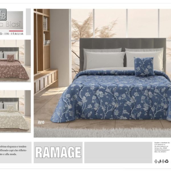 Trapuntino Matrimoniale Laura Blasi “Ramage” In Raso Jacquard Con Cuscino Arredo Trapuntino Matrimoniale Laura Blasi “Ramage” In Raso Jacquard Con Cuscino Arredo