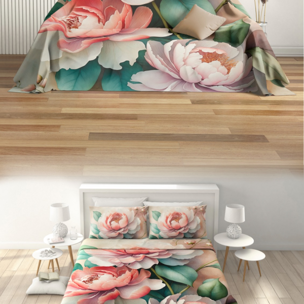Copriletto Copritutto Foulard Irge “Sonia” 240×270 cm Stampa Digitale Telo Arredo Multiuso per Letto e Divano Leggero Estivo