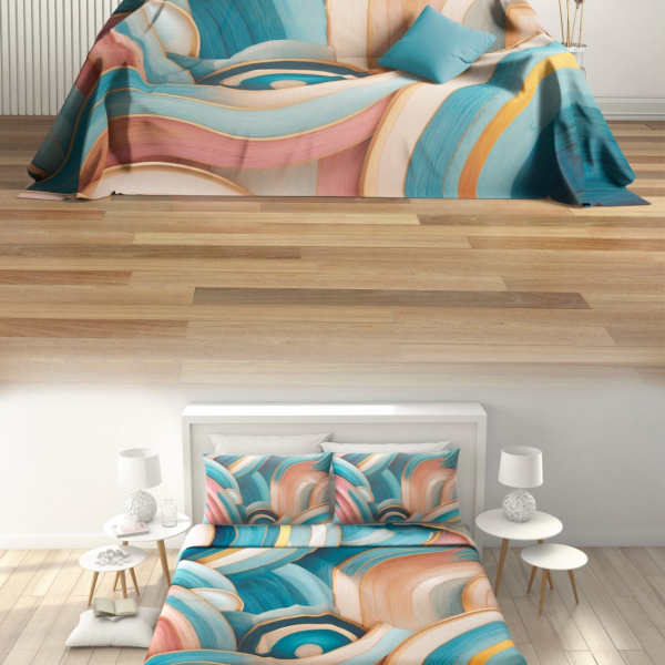 Copriletto Copritutto Foulard Irge “Wendy” 240×270 cm Stampa Digitale Telo Arredo Multiuso per Letto e Divano Leggero Estivo