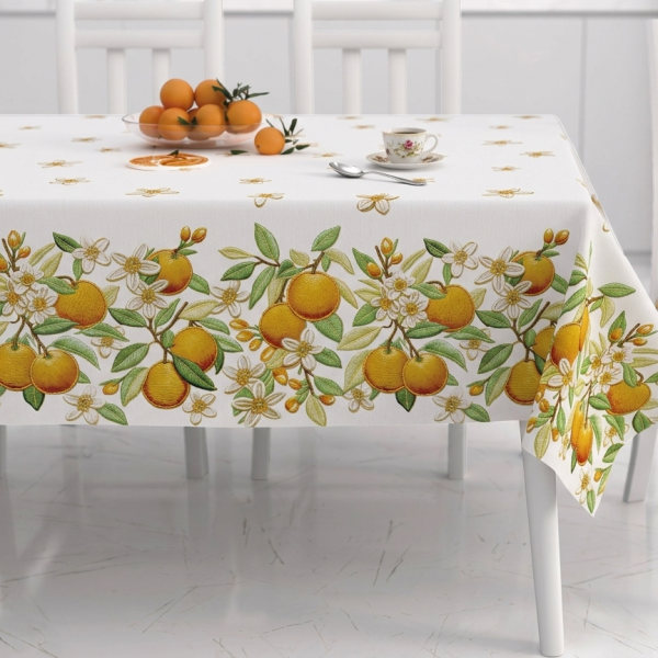 Tovaglia Cucina Zucchissime Fruit in 100% Cotone, Stampa Digitale Effetto Rilievo Tovaglia Elegante per Tavolo da 6 e 12 Posti Tovaglia Cucina Zucchissime Fruit in 100% Cotone, Stampa Digitale Effetto Rilievo Tovaglia Elegante per Tavolo da 6 e 12 Posti